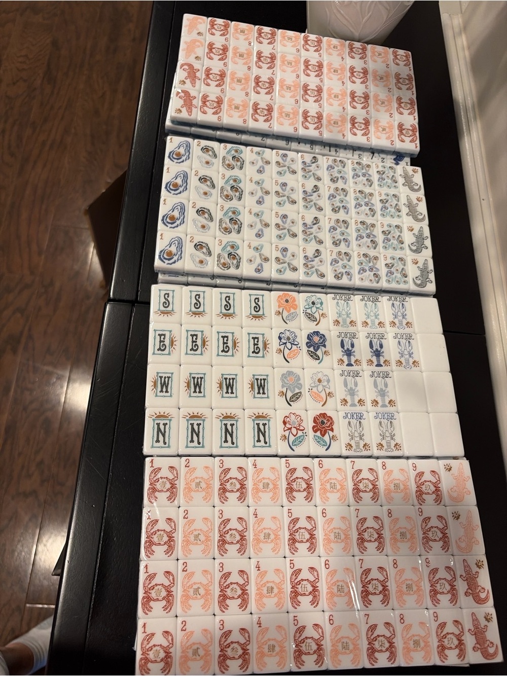 Blue and White Mahjong Tile Set - Unbranded Decorative Game Tiles - Picture 7 of 7